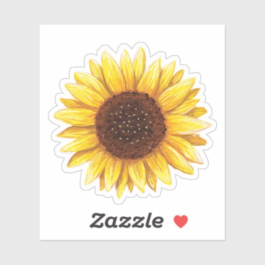 Zonnebloem Sticker (Vel)