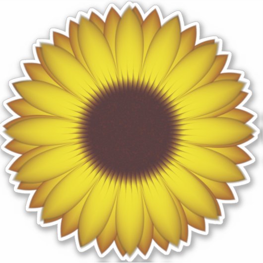 Zonnebloem Sticker (Voorkant)