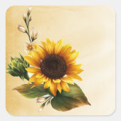 Zonnebloem Sticker (Voorkant)