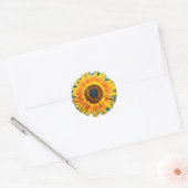 Zonnebloem, stickers (Envelop)