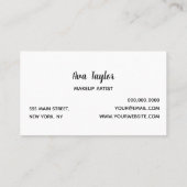 Zonnebloem Stijlvol Modern Girly Visitekaartje (Achterkant)