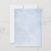 Zonnebloem Stof Blauw Leisteen Pioen Bloemen Bruil RSVP Kaartje (Achterkant)