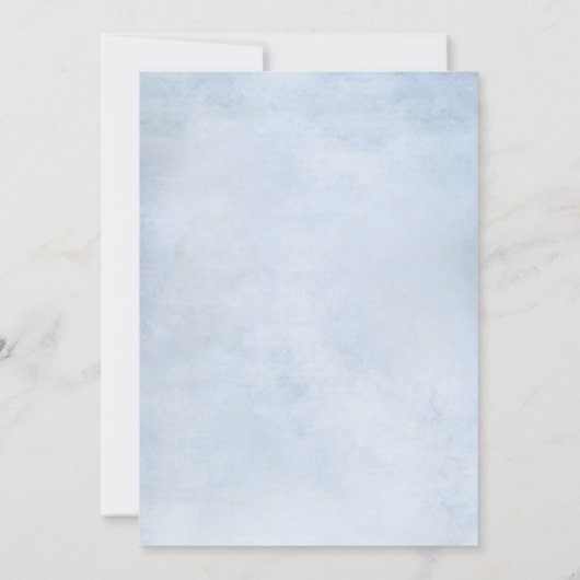 Zonnebloem Stof Blauw Leisteen Pioen Bloemige Kale Save The Date (Achterkant)