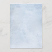 Zonnebloem Stof Blauw Leisteen Pioen Huwelijksdeta Informatiekaartje (Achterkant)