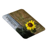 Zonnebloem, Stormy Sky, Western landschap in Nebra Magneet (Rechterzijde)