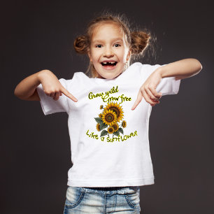 Zonnebloem Stralende Inspirerende T-shirt voor Kin