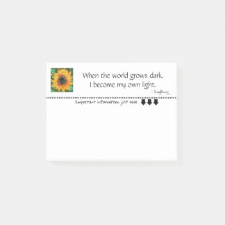 Zonnebloem stralende Pixel Licht Post-it® Notes