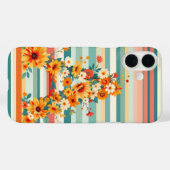 Zonnebloem Strepen Retro (A) Case-Mate iPhone Case (Achterkant (horizontaal))