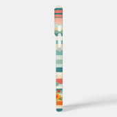 Zonnebloem Strepen Retro (A) Case-Mate iPhone Case (Achterkant / Links)