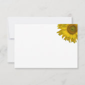Zonnebloem Strijpe bruiloft Hartelijk dank Bedankkaart (Achterkant)