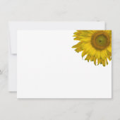 Zonnebloem Stripe Weddenschap Stationery Note Kaar Notitiekaartje (Achterkant)