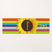 Zonnebloem Stripe Yoga Mat (Voorkant (horizontaal))