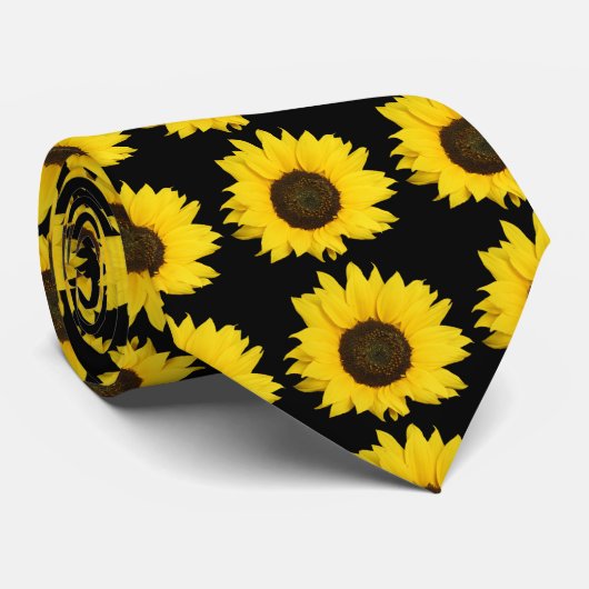 Zonnebloem Stropdas (Opgerold)