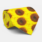 Zonnebloem Stropdas (Opgerold)