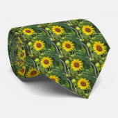 Zonnebloem Stropdas (Opgerold)