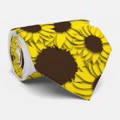 Zonnebloem Stropdas (Opgerold)