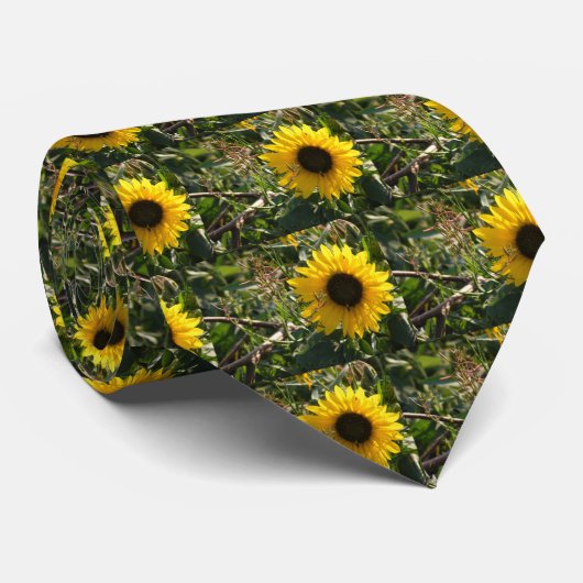 Zonnebloem Stropdas (Opgerold)