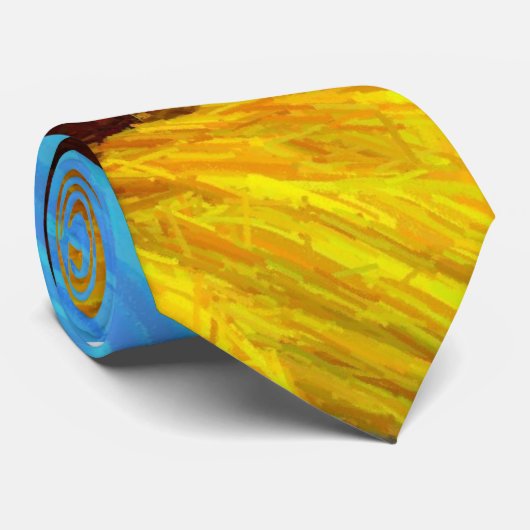 Zonnebloem Stropdas (Opgerold)