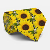 Zonnebloem Stropdas (Opgerold)
