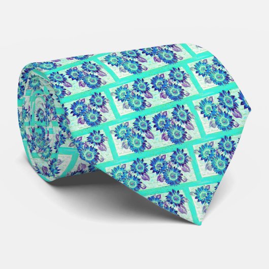 Zonnebloem Stropdas (Opgerold)