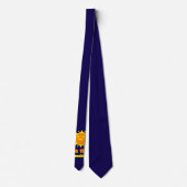 Zonnebloem stropdas Navy Blue Zon Stropdas (Achterkant)