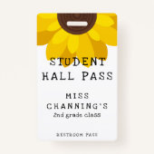 Zonnebloem Student Hall Pass Badge (Voorkant)