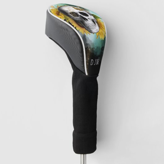 Zonnebloem Sull Monogram Golf Head Hoesje Golfheadcover (Schuin)