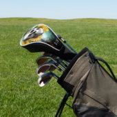 Zonnebloem Sull Monogram Golf Head Hoesje Golfheadcover (Insitu)