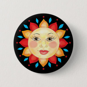 Zonnebloem Sun Face Button