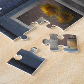 Zonnebloem Sunrise Puzzel door Sara Motolanez Legpuzzel (Zijkant)