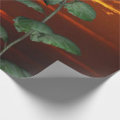 Zonnebloem Sunset Matte Wrapping Papier (Hoek)