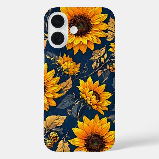 Zonnebloem Symfonie iPhone Case (Achterkant)