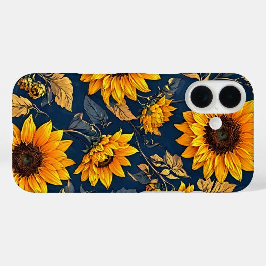 Zonnebloem Symfonie iPhone Case (Achterkant (horizontaal))