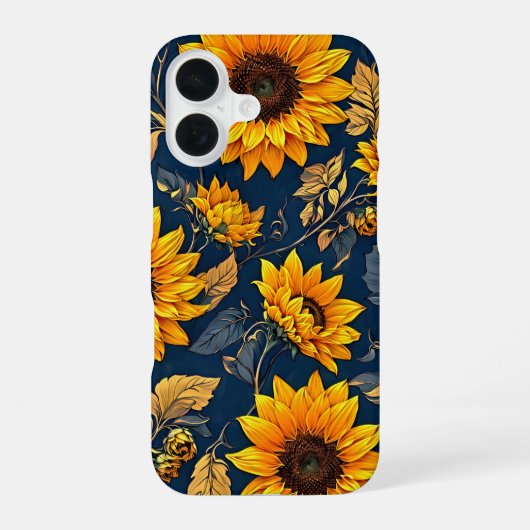 Zonnebloem Symfonie iPhone Case 16 Hoesje (Achterkant)