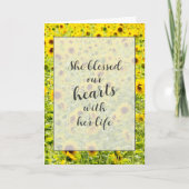 Zonnebloem Sympathie Card Kaart (Voorkant)