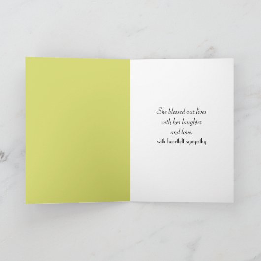 Zonnebloem Sympathie Card Kaart (Binnen)