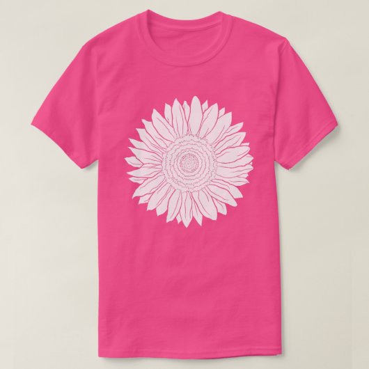 zonnebloem t-shirt (Design voorkant)
