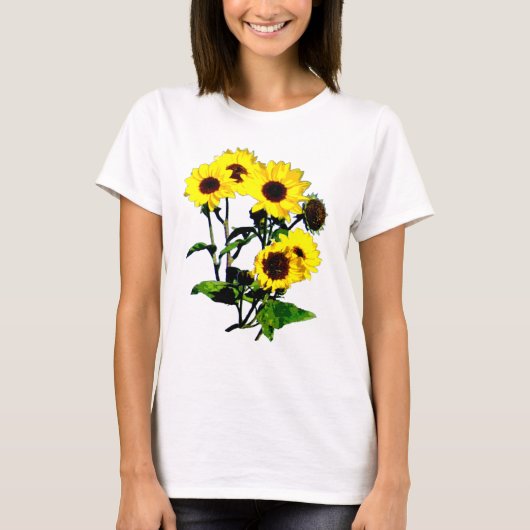 zonnebloem t-shirt (Voorkant)
