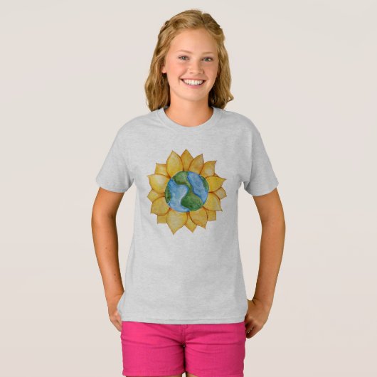 Zonnebloem T-shirt (Voorkant volledig)