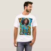 Zonnebloem T Shirt Moonlit Beauty Retro Esthetisch (Voorkant volledig)