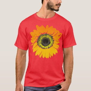 Zonnebloem T shirt, tuingeluk Natuur T-shirt