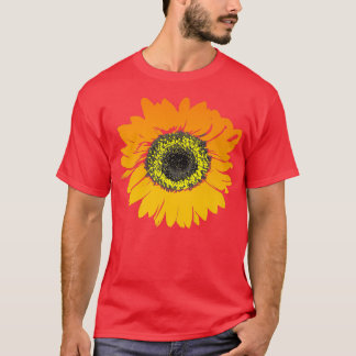 Zonnebloem T shirt, tuingeluk Natuur T-shirt