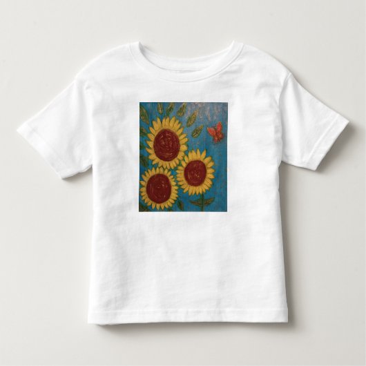 Zonnebloem T-shirt voor peuters (Voorkant)