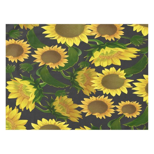Zonnebloem Tafelkleed (Voorkant (Horizontaal))