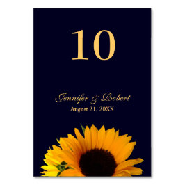 Zonnebloem tafelnummer (Navy Blue)
