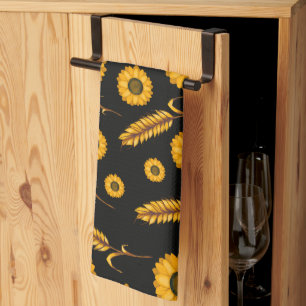 Zonnebloem Tarwe Keuken Handdoek