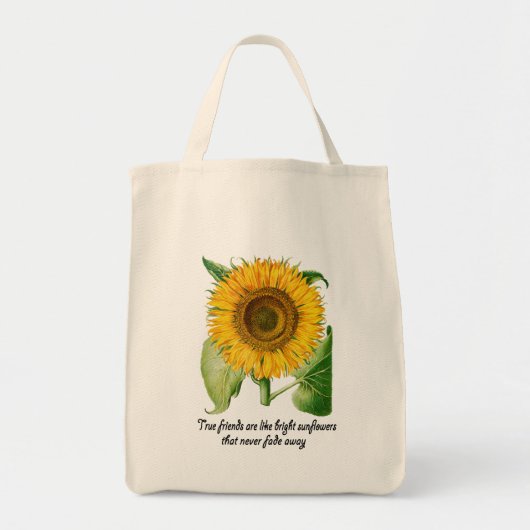 Zonnebloem Tas Shopping Bag Friend Flower Gift (Voorkant)