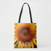 Zonnebloem tas voor de bride (Voorkant)