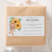 Zonnebloem Teddy Bear Book behoort tot boekplaat Etiket (Insitu)