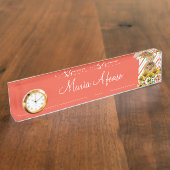 Zonnebloem Teddy Bear Bureau Naamplaat Naambordje (Zijkant)